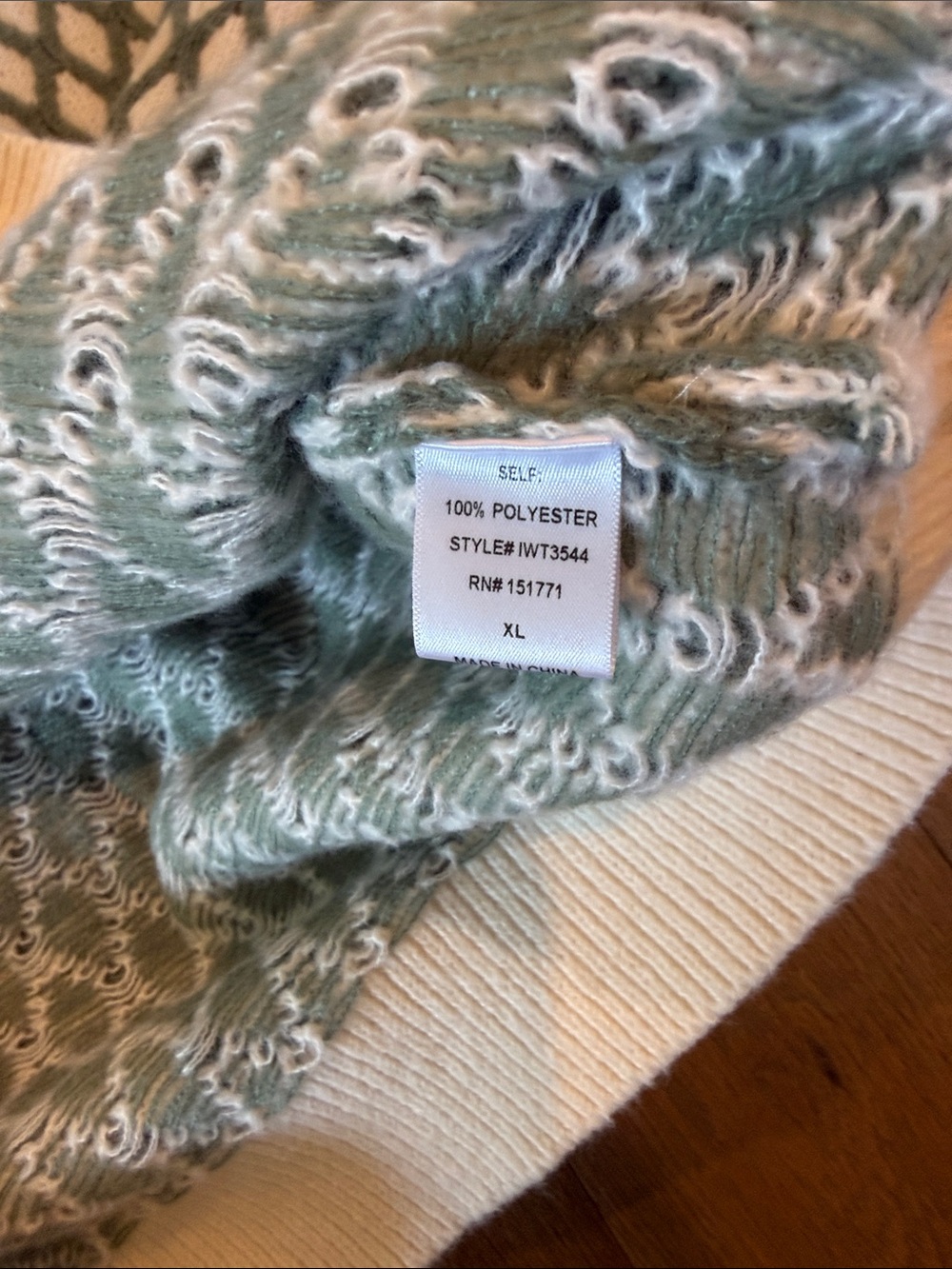 Baltic Born Hendrix Diamond Knit Sweater - XL - Picture 4 of 4
